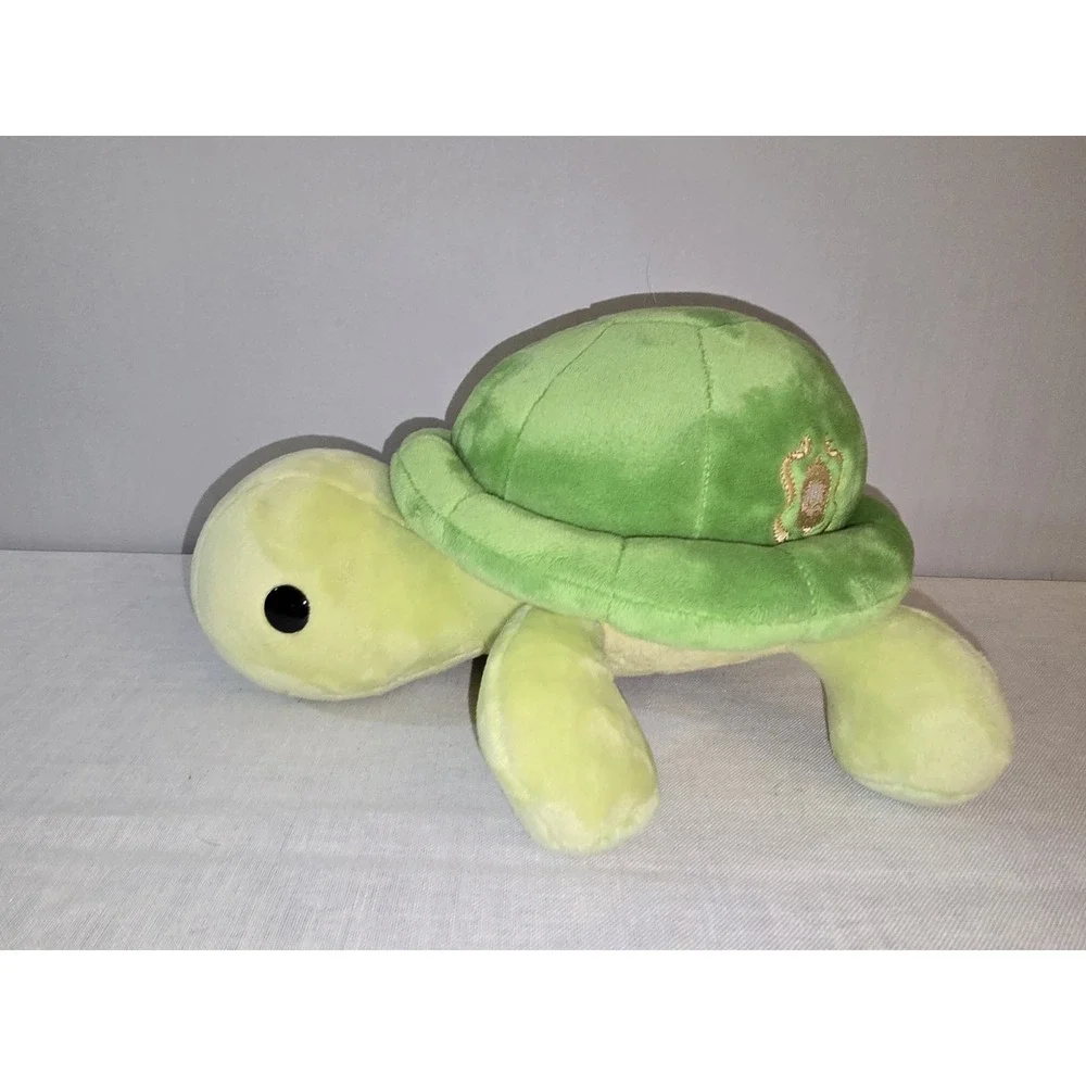 Bellzi Plush Turtle Torti the Tortoise Stuffed Animal Green Yellow 12